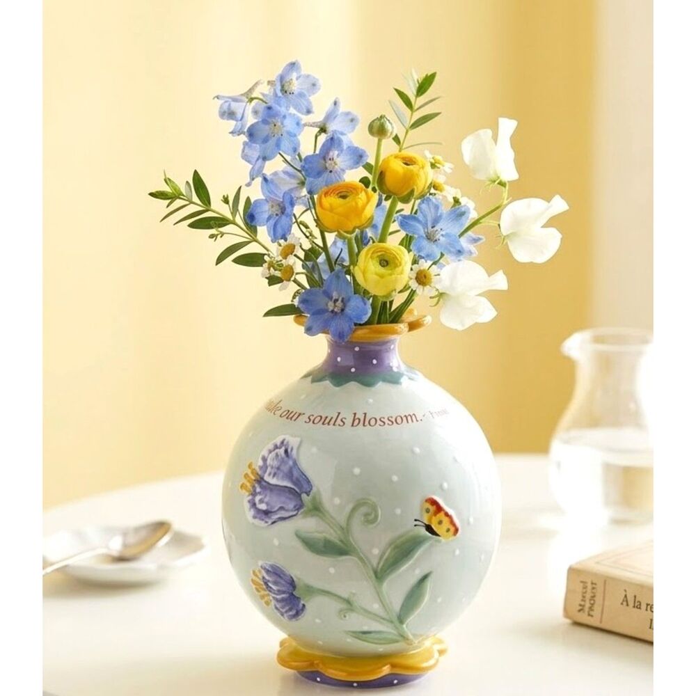 Gardeners Flower Vase Friend Sentiment Artist Nancy Tellaferro Faulkner Spring